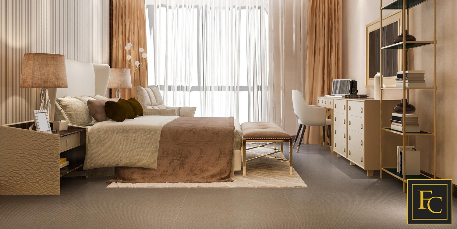 Trendy bedroom flooring