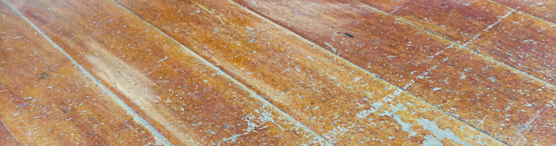 Damaged hardwood floor