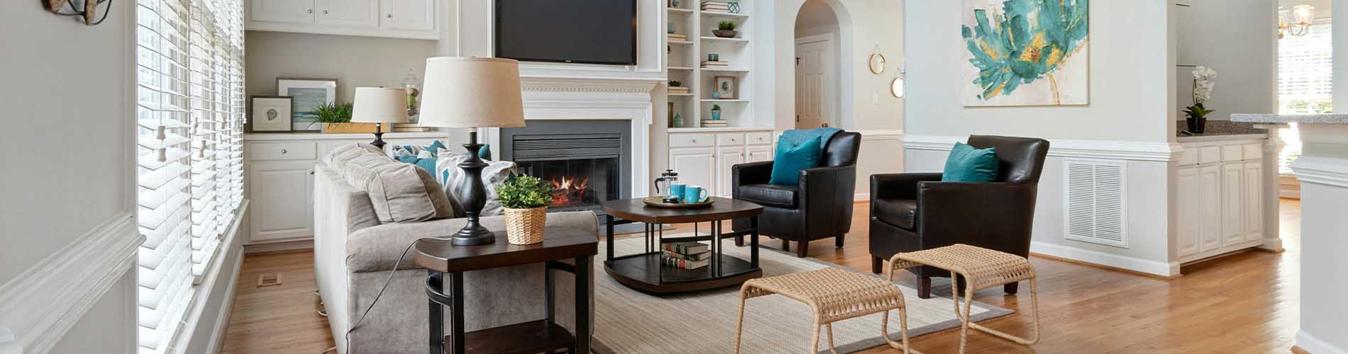 Lofted Ceilings Skinny Hardwood Floors