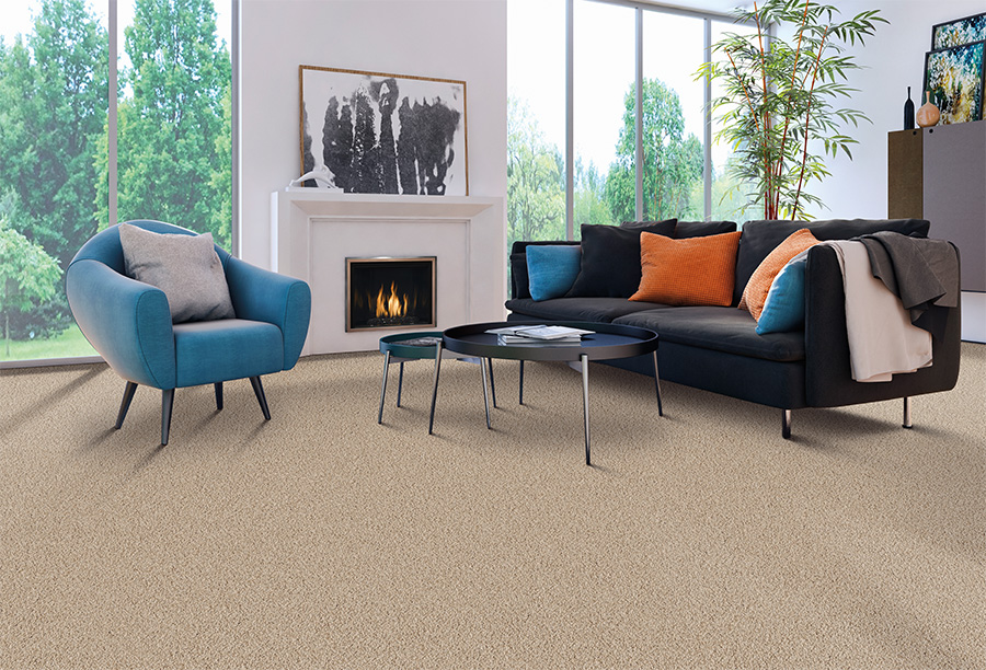 Soft bedroom carpet