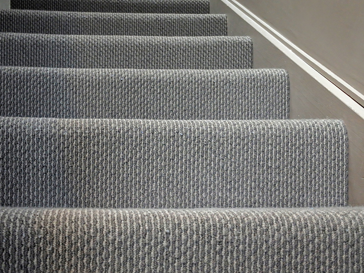 Wool carpet stair runner