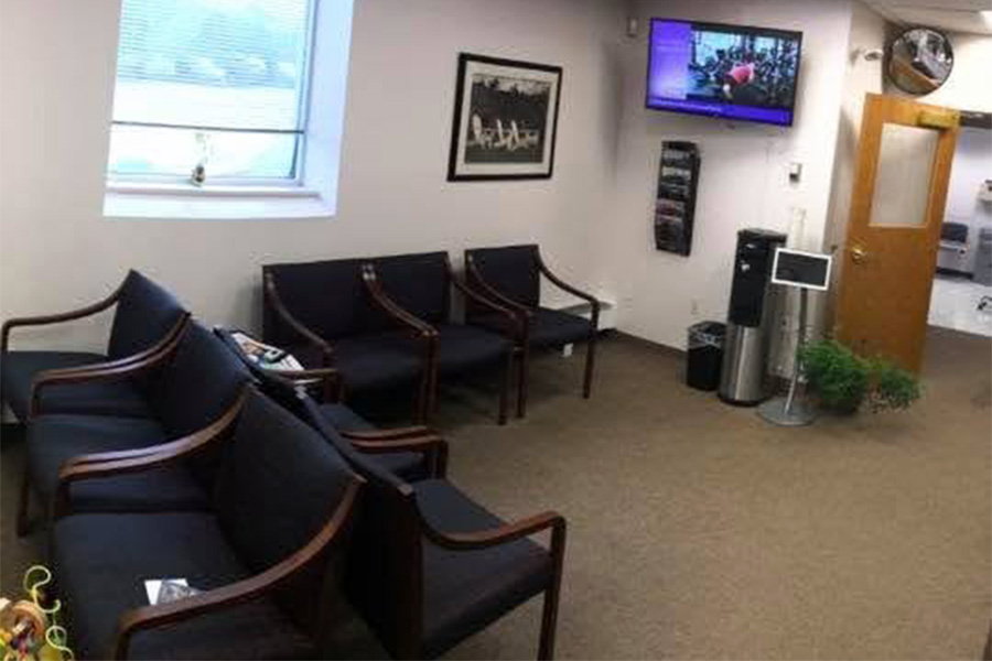 Waiting room floor